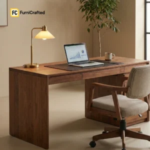 aurora solid wood office desk – modern home & office work desk