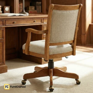 atlas wooden office chair – solid wood chair for home & office