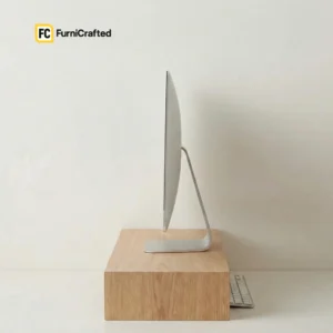 rise wooden monitor stand – ergonomic desk riser for monitors & laptops