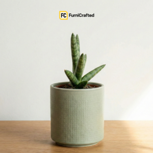 ecoair desk plant – artificial green plant for office & home decor