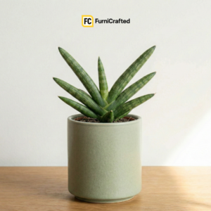 ecoair desk plant – artificial green plant for office & home decor